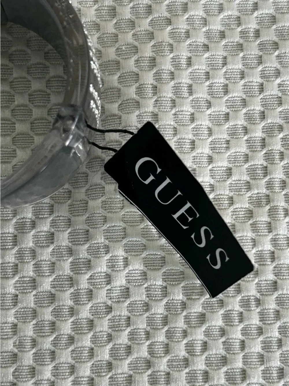 Guess “City Lights” Crystal & Resin Bangle Watch W17518L3 NWT New Battery Silver